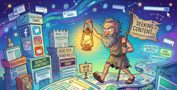 Diogenes looks for the Web